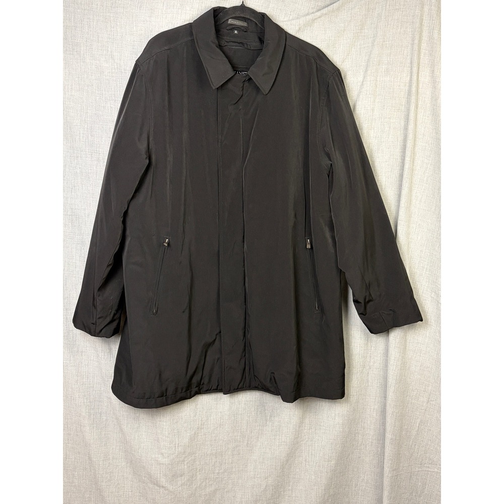 Calvin Klein Men's Black Quilted Lined Jacket Mid-Length Coat XL
